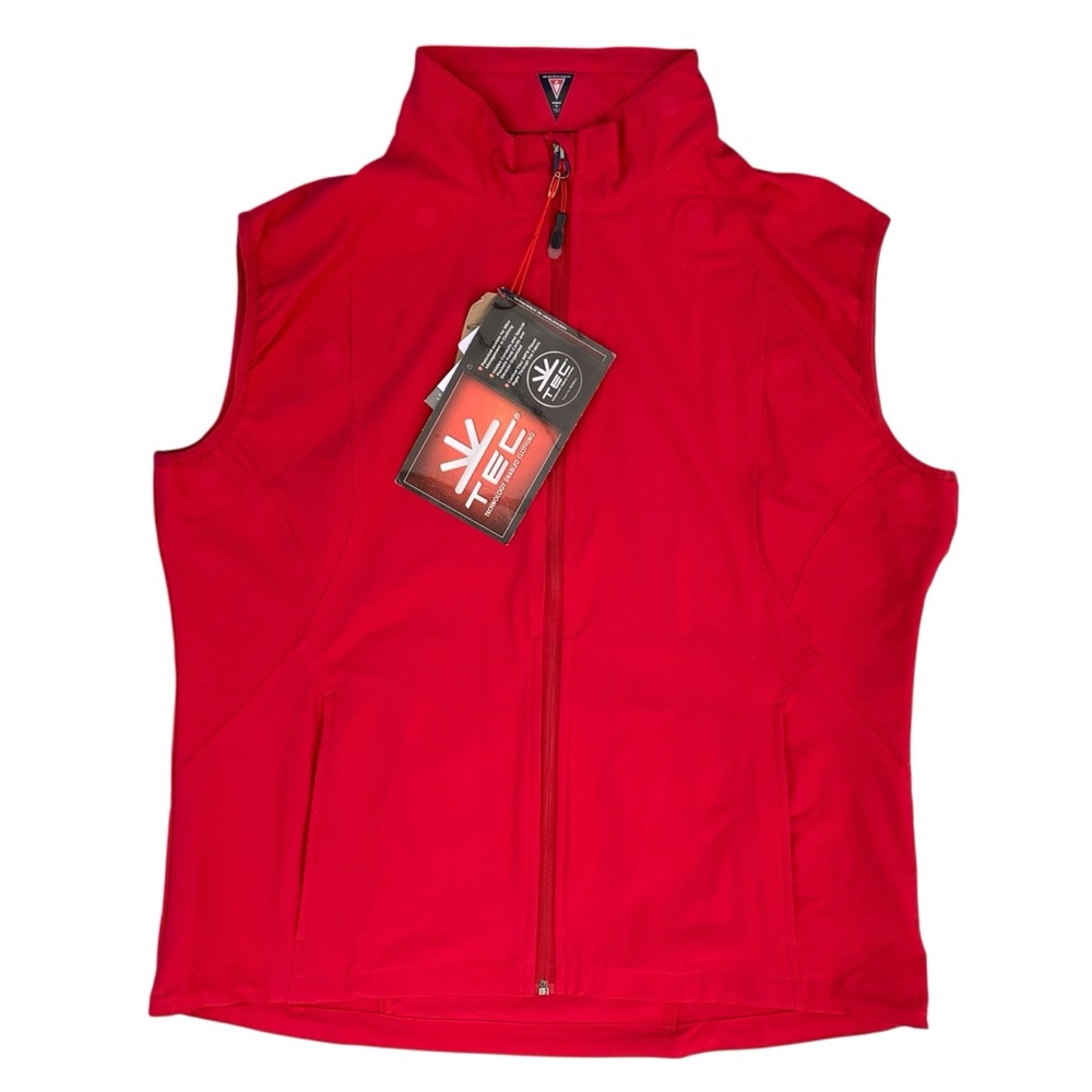 SCOTTeVEST Red Kelly Convertible TEC Jacket Vest ~ Women’s Large - Picture 3 of 15
